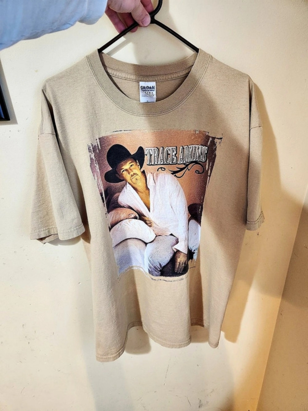 Gildan Trace Adkins Comin' On Strong 2004 Tour T-Shirt Brown XL